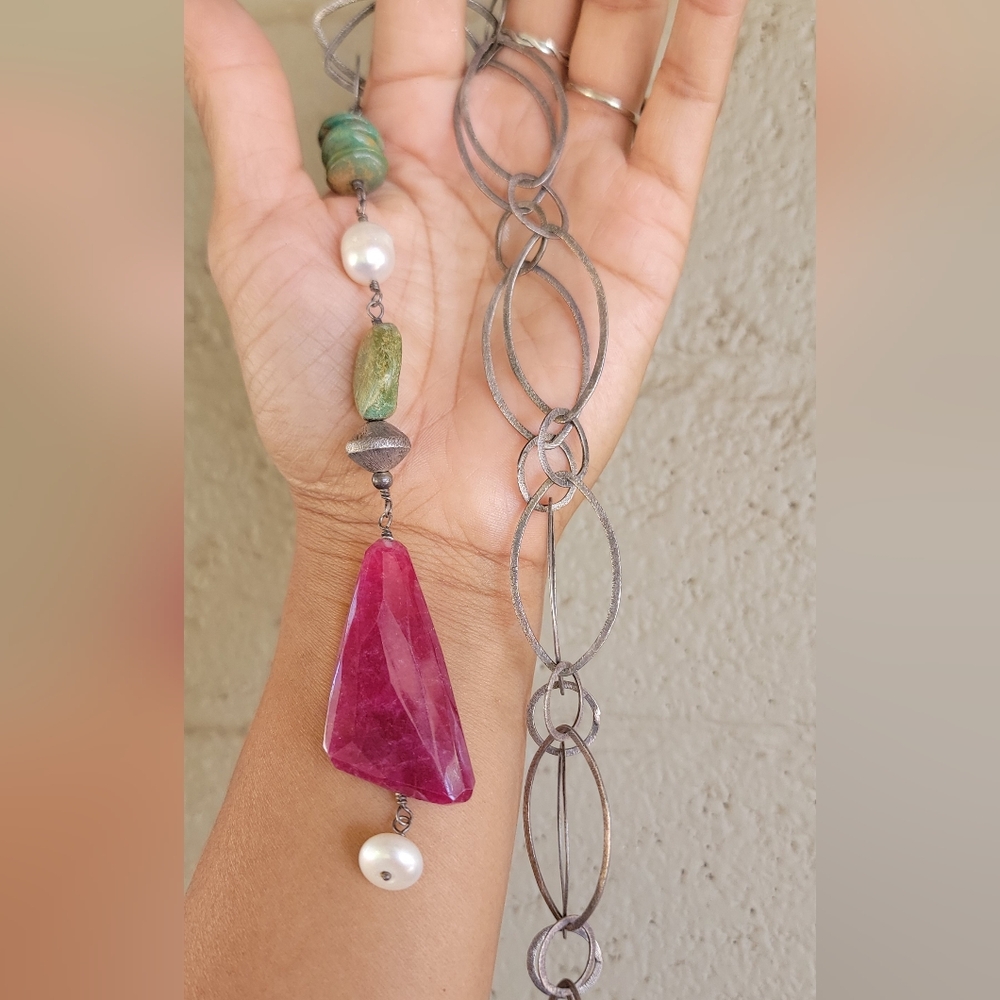 Artisan Handcrafted Huge Solid Brushed 925 Sterli… - image 5